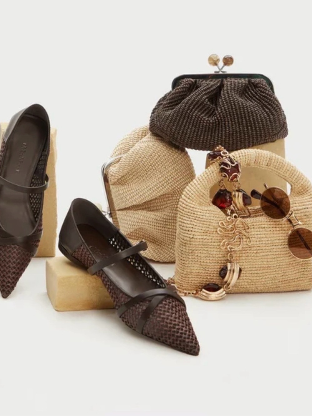 MaxMara Women's  Dark Brown Flats